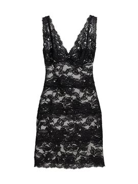 Josie Natori Women's Imagine Floral Lace Slip Minidress