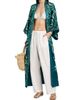 Josie Natori Women's Nouveau Couture Embroidered Silk Robe - 2