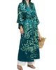 Josie Natori Women's Nouveau Couture Embroidered Silk Robe - 3