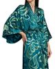 Josie Natori Women's Nouveau Couture Embroidered Silk Robe - 6