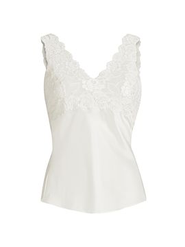 Josie Natori Women's Rose Parfait Silk-Lace Camisole