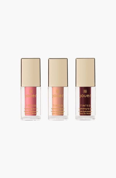 Jouer Cosmetics Jouer Cosmetics The Lip Edit Deluxe Tinted Lip Oil Trio $54 Value