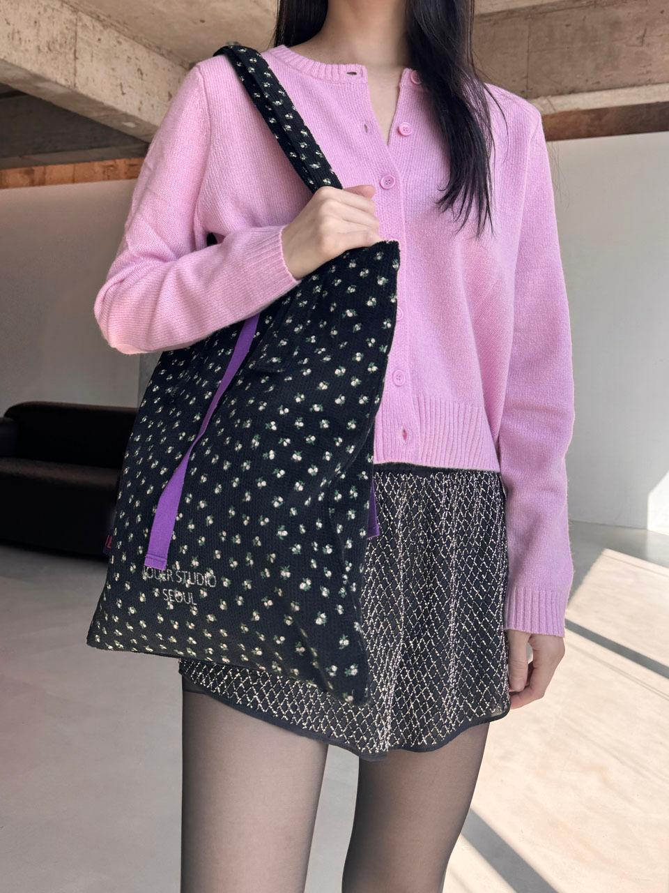 JOUER JOUER. Corduroy flower basic bag