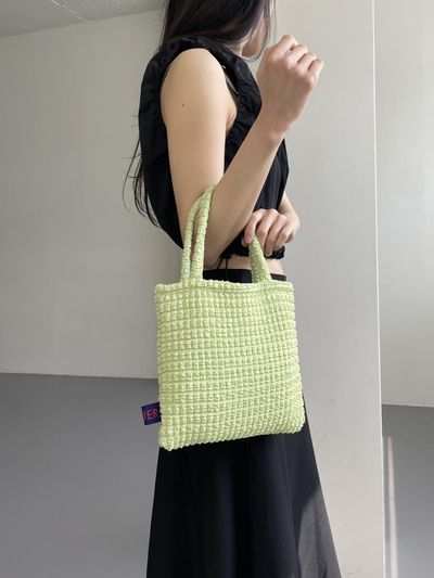 JOUER Padded mini bag_ embo mint