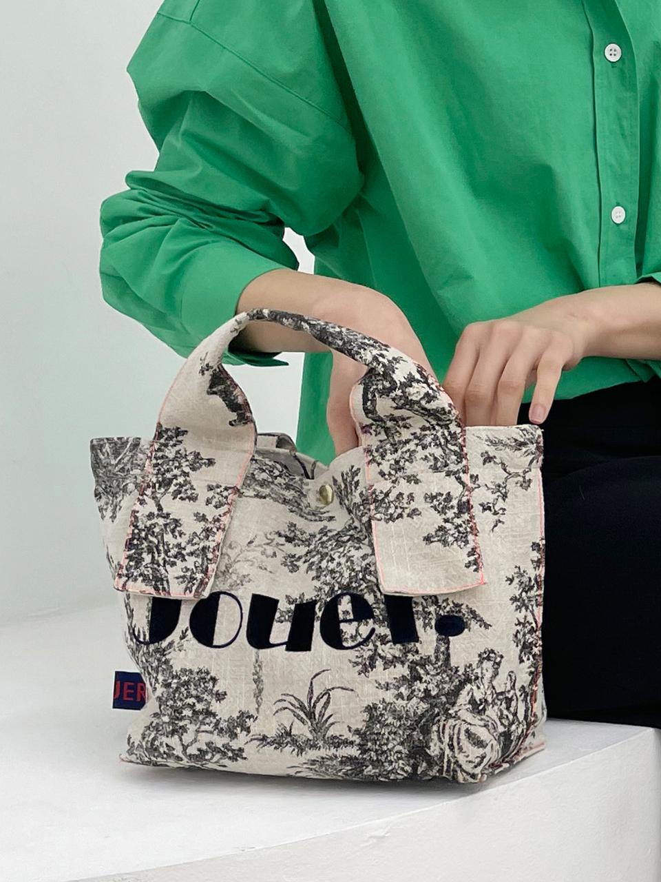 JOUER Small tote bag. Toile