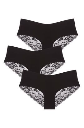 JOURNELLE JOURNELLE Estelle 3-Pack Cotton Jersey & Lace Hipster Briefs