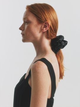 JOY GRYSON Aventureux Black Scrunchie