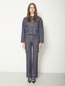 JOY GRYSON Bell bottoms Denim Pants (Indigo Blue)