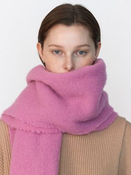 JOY GRYSON Boucle Scarf_Pink