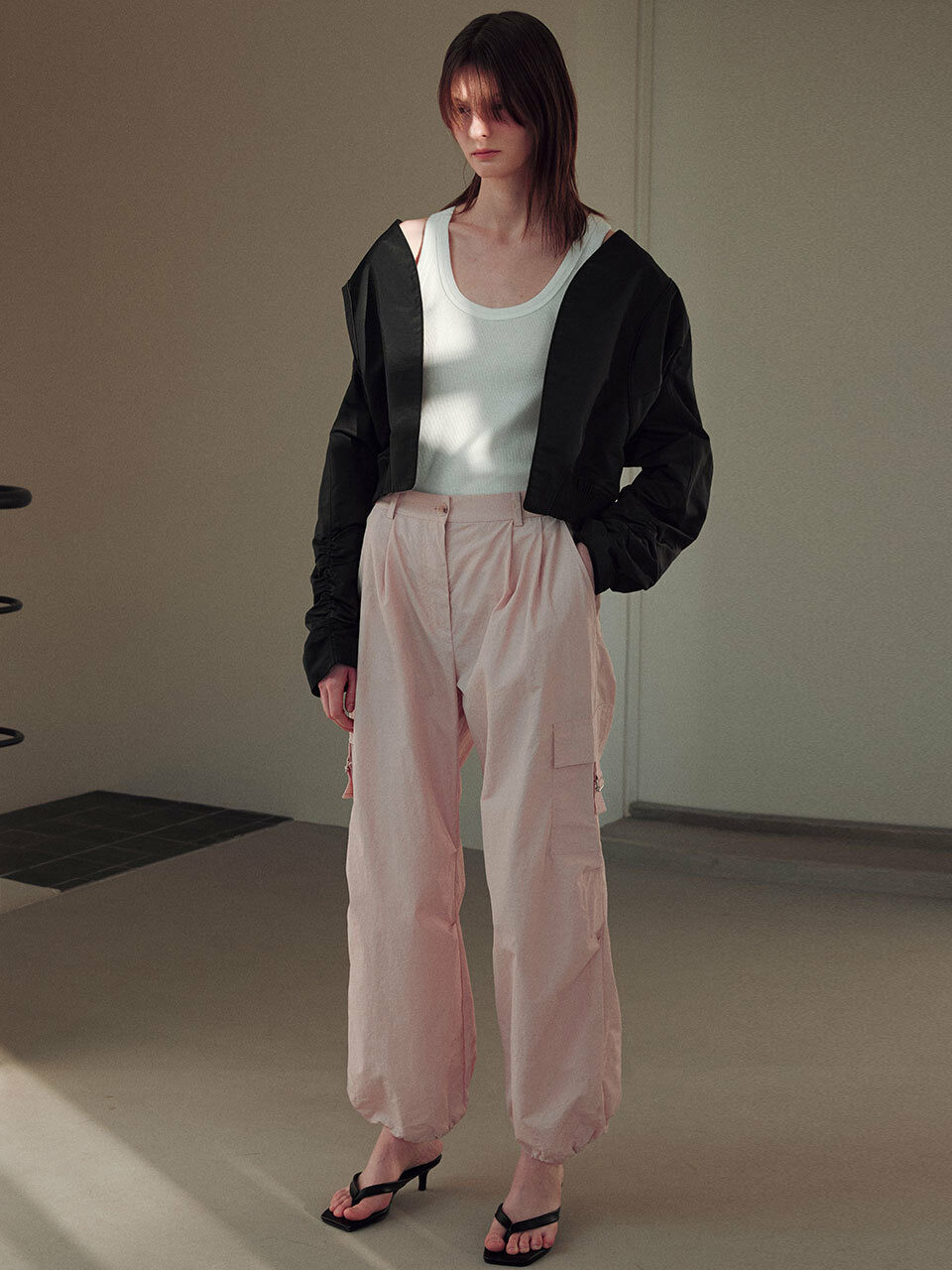 JOY GRYSON Cargo Pants_Light Pink