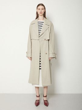 JOY GRYSON Classic Volume Trench Coat (Beige)
