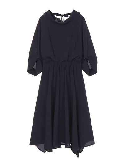 JOY GRYSON Drapery Unbalance Hem Dress