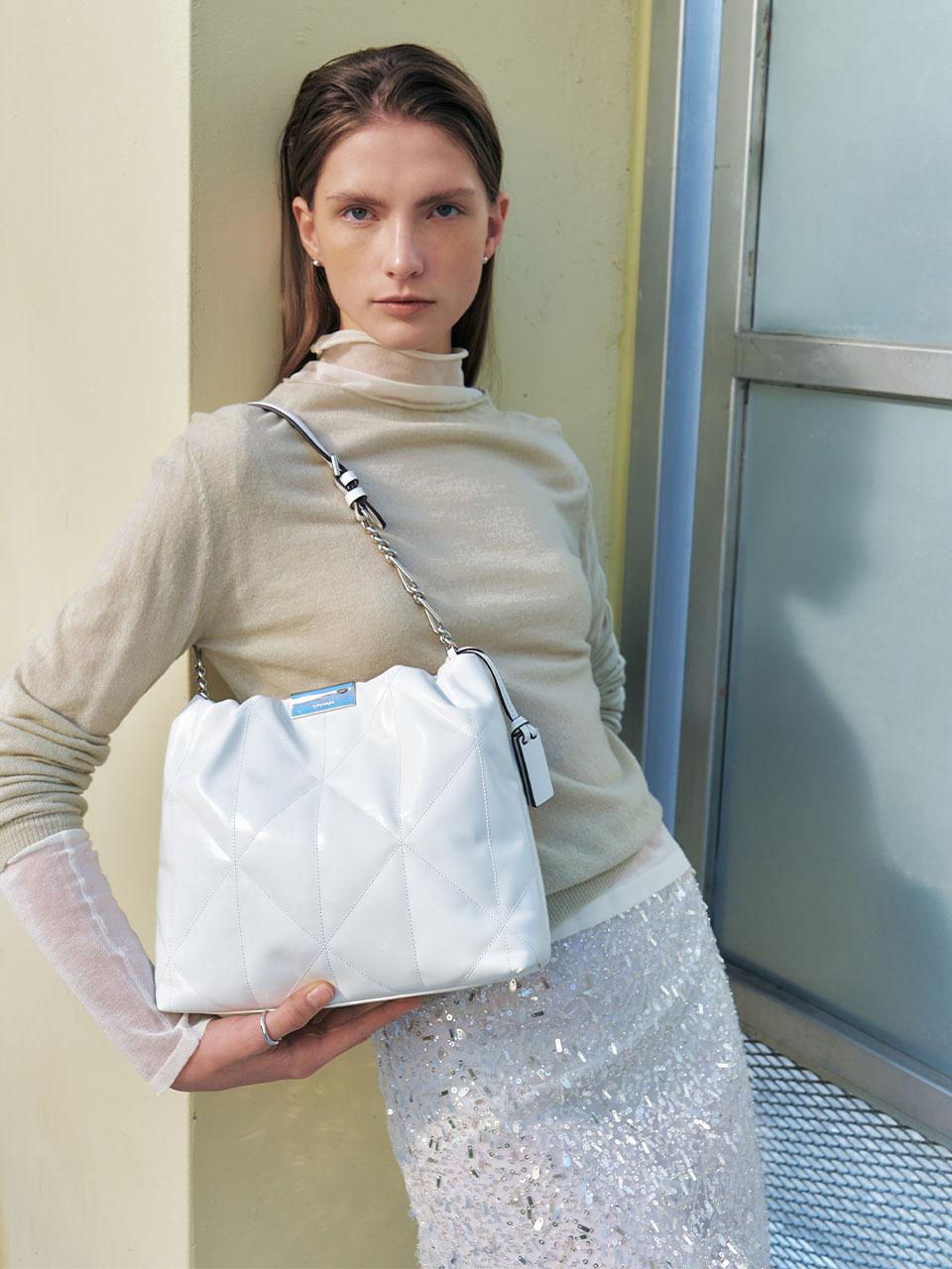 JOY GRYSON Glam Medium Shoulder Bag_Tulle