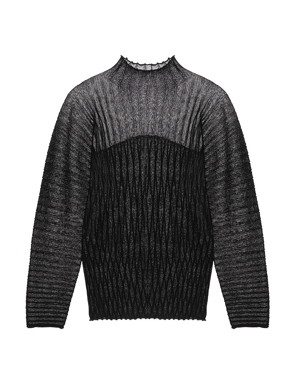 JOY GRYSON Half Turtleneck Pullover (Black)