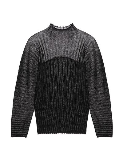 JOY GRYSON Half Turtleneck Pullover (Black)