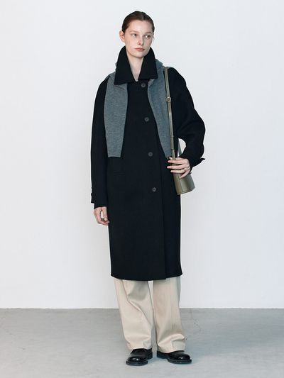 JOY GRYSON Handmade Slim Coat_Black