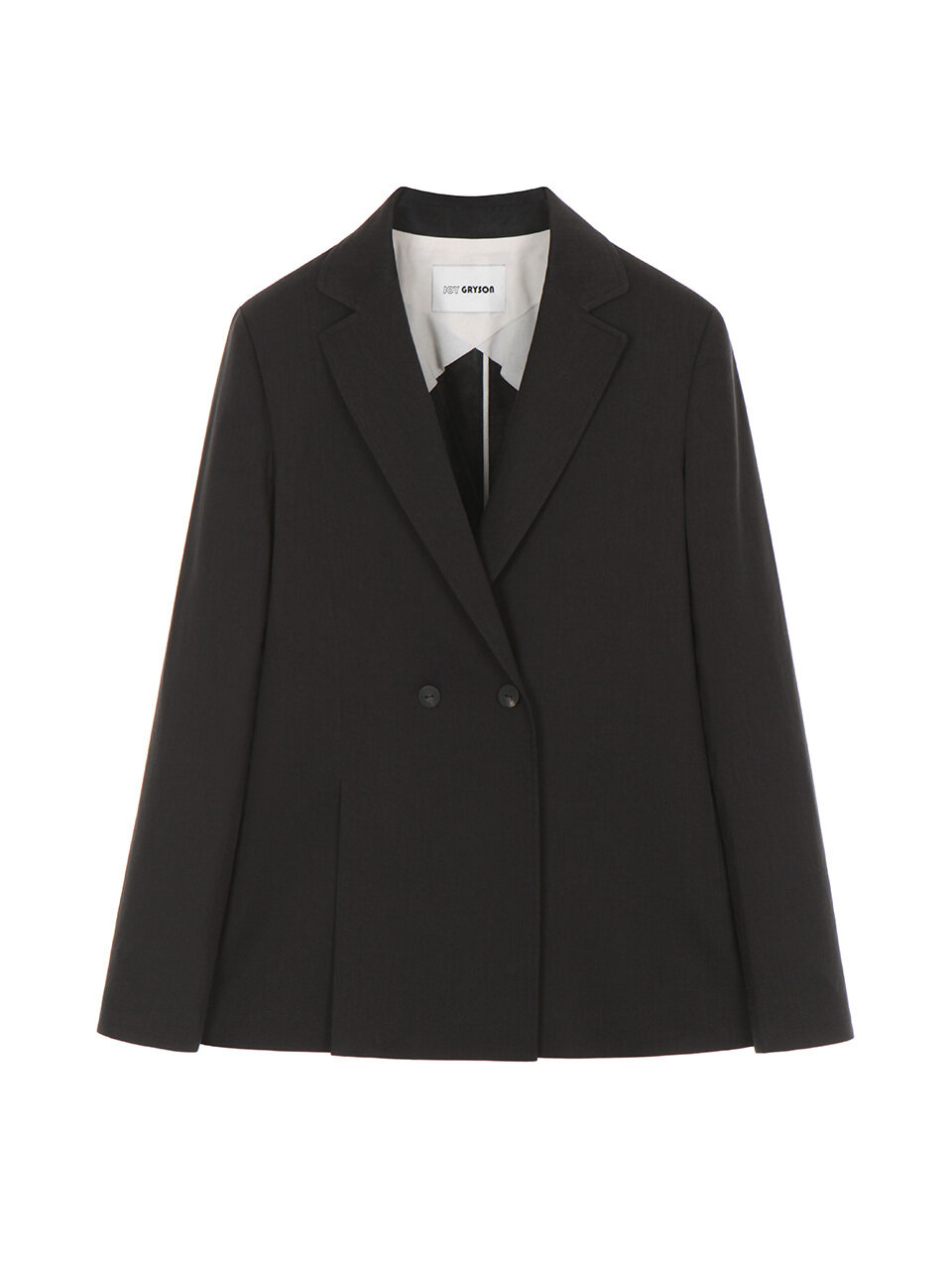 JOY GRYSON Linen Double Jacket (Charcoal)