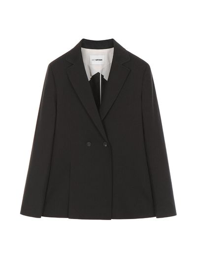 JOY GRYSON Linen Double Jacket (Charcoal)