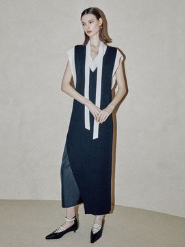 JOY GRYSON Long and Lean Knit Dress (Black)