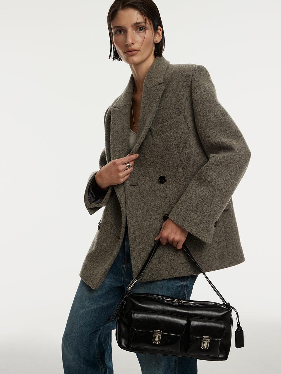 JOY GRYSON Manhattan Pocket Shoulder_Black
