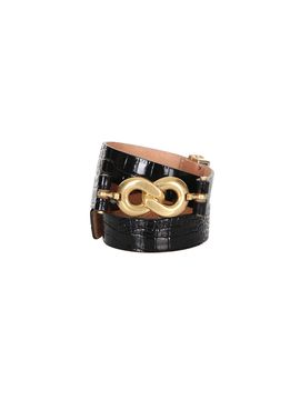 JOY GRYSON Metal Point Leather Belt