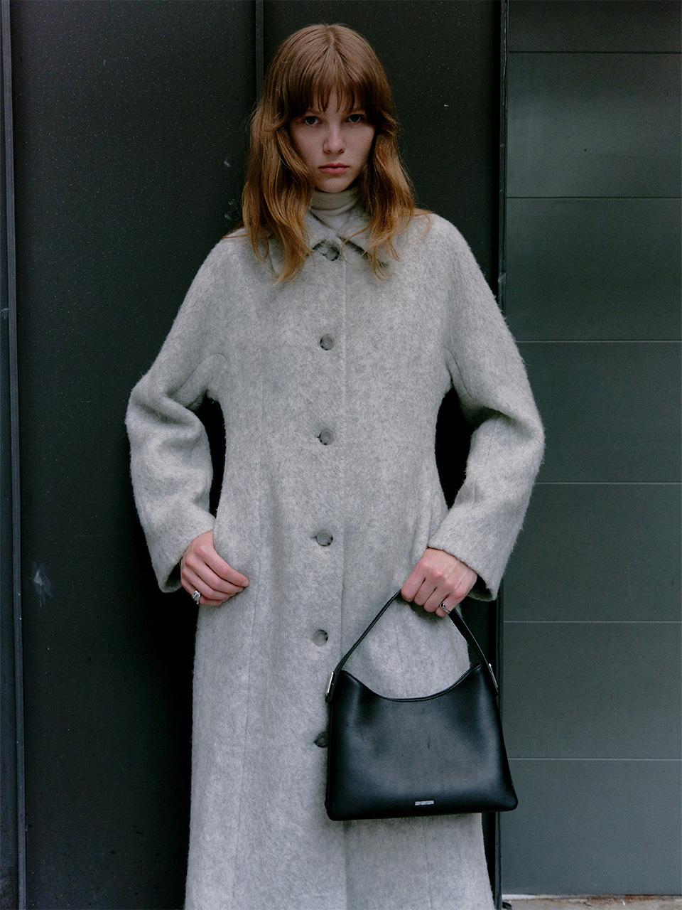JOY GRYSON Mohair Slime Line Single Long Coat KW4WH4280_AE