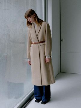JOY GRYSON Peaked lapel Long Coat KW4WH4260_90
