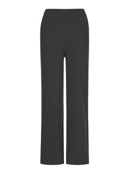 JOY GRYSON Pull on Wide Leg Ribbed Pants (Black)