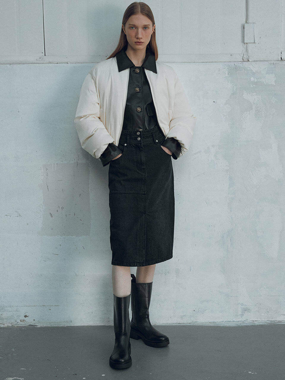 JOY GRYSON Reversible Down Bomber Jacket