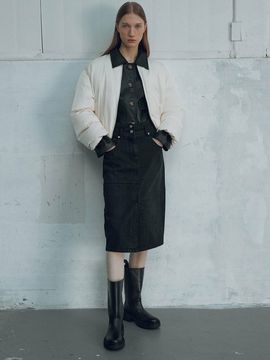 JOY GRYSON Reversible Down Bomber Jacket