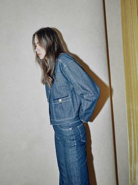 JOY GRYSON Selvedge Denim Jacket (Indigo Blue)