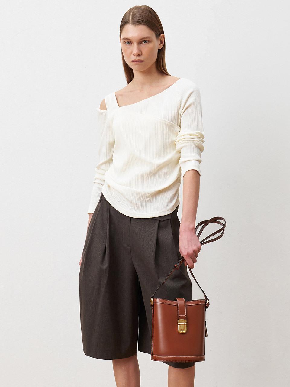JOY GRYSON Serendipity Bucket Bag Small_Wood Brown