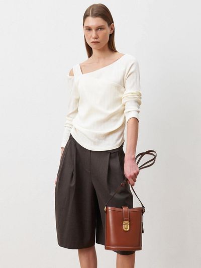 JOY GRYSON Serendipity Bucket Bag Small_Wood Brown