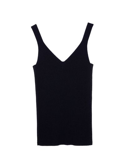 JOY GRYSON Sleeveless Knit Top (Navy)