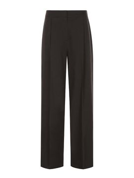 JOY GRYSON Stripe Linen Wide Pants (Charcoal)
