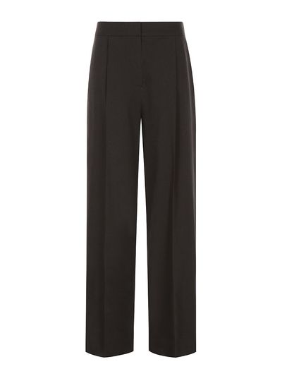 JOY GRYSON Stripe Linen Wide Pants (Charcoal)