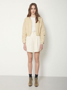 JOY GRYSON Twill One Tuck Short Pants
