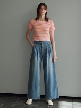 JOY GRYSON Wide Denim Pants_Light Blue
