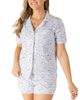 Joy Street Joy Street Women's Jersey Shore Button Front Short Pajama Set - 1