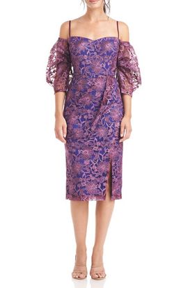 JS Collections JS Collections Demi Off the Shoulder Midi Dress