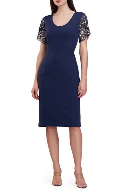 JS Collections JS Collections Jessie Bead Embellished Cocktail Dress