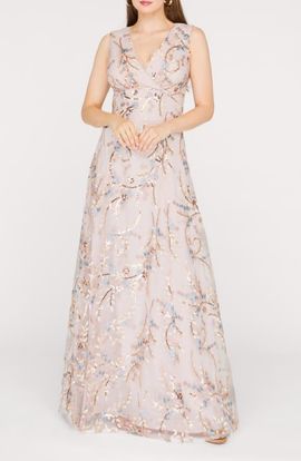 JS Collections JS Collections Lavina Sequin Tulle Gown