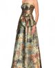 JS Collections JS Collections Mabel Strapless Jacquard Gown - 3