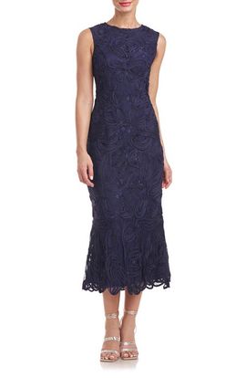 JS Collections - Linett Soutache Cocktail Sheath Dress in Navy at Nordstrom