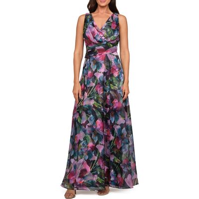 JS Collections JS Collections Philipa Floral A-Line Gown