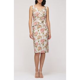 JS Collections JS Collections Veda Bow Sheath Cocktail Dress