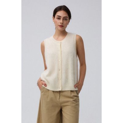 JUANA JUANA Brushed Wool-Blend Vest
