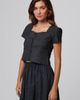 JUANA Juana Hemp Blend Button Front Top - 1