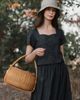 JUANA Juana Hemp Blend Button Front Top - 3