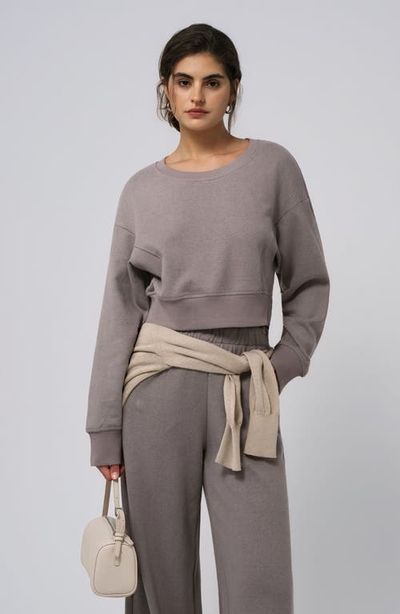 JUANA JUANA Hemp Essentials Fleece Cropped Sweater